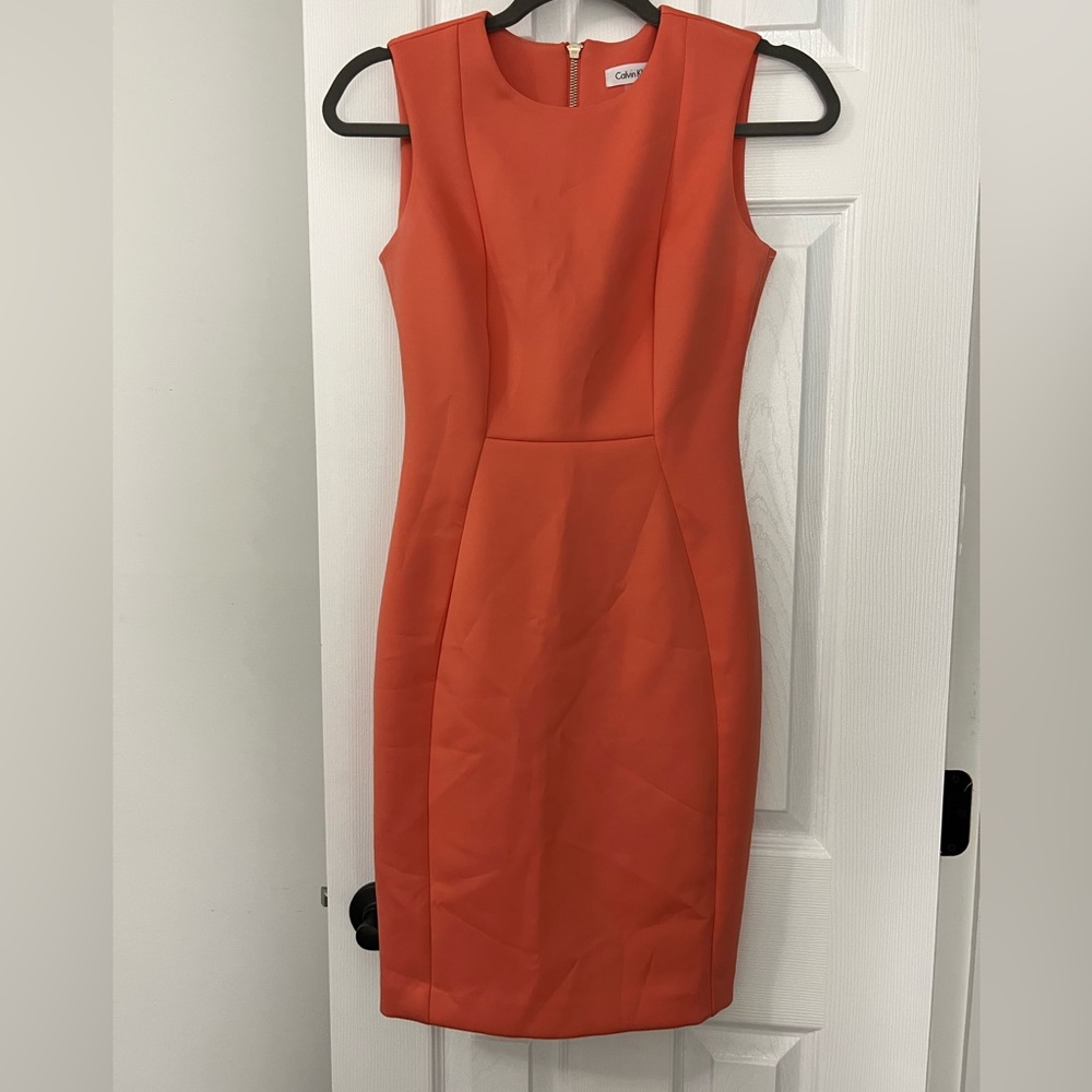 Peach colored Calvin Klein dress size 2P